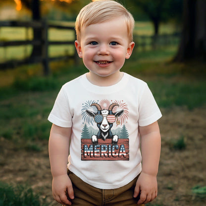 Merica Goat T-shirt (Toddler)