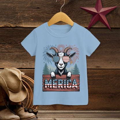 Merica Goat T-shirt (Toddler)