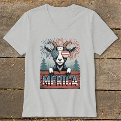 Merica Goat V-neck
