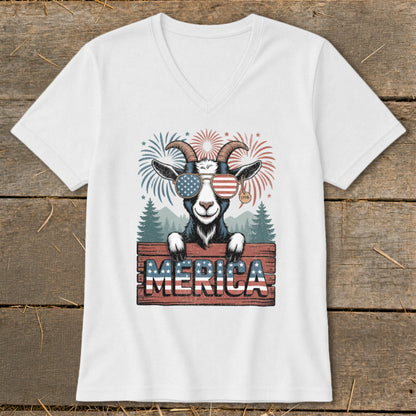 Merica Goat V-neck