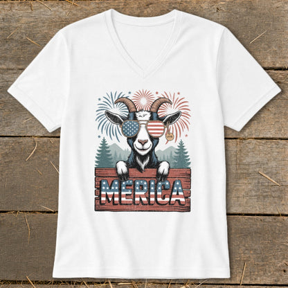 Merica Goat V-neck