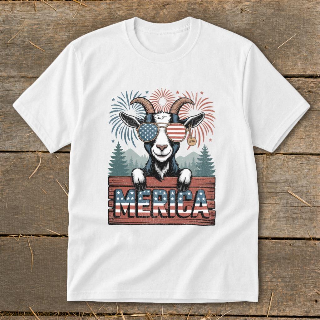 Merica Goat Youth Tee