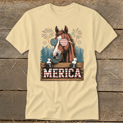 Merica Horse Classic Tee