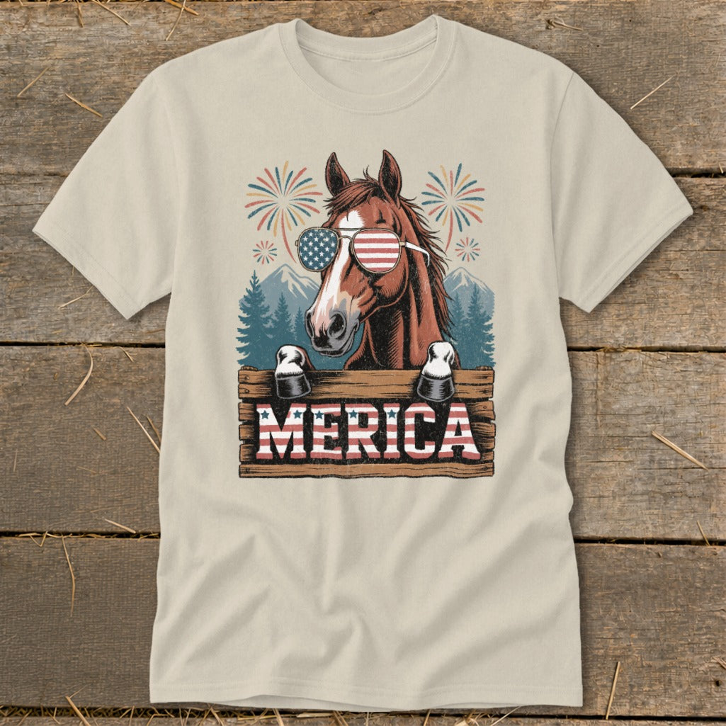 Merica Horse Classic Tee