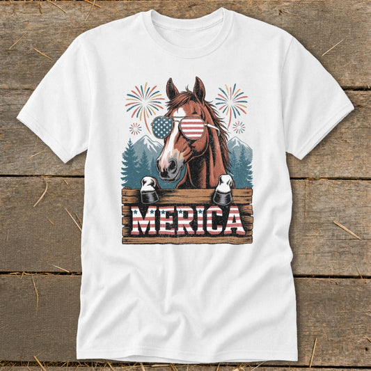 Merica Horse Classic Tee