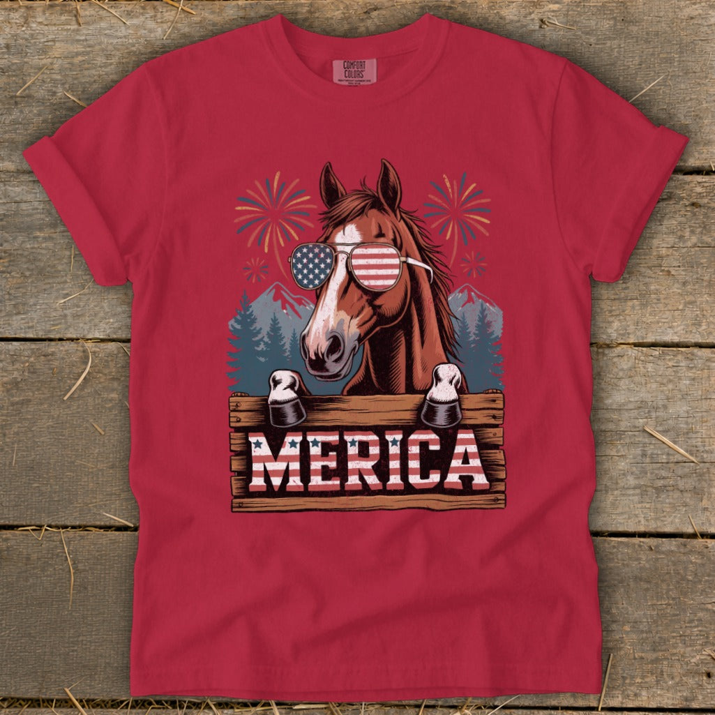 Merica Horse Signature Tee