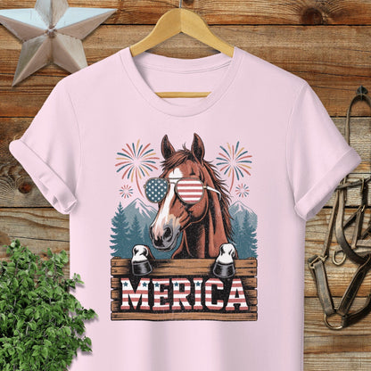 Merica Horse Softstyle Tee