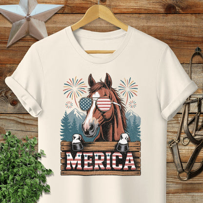 Merica Horse Softstyle Tee