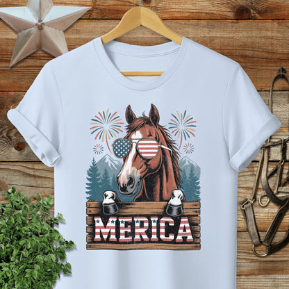 Merica Horse Softstyle Tee