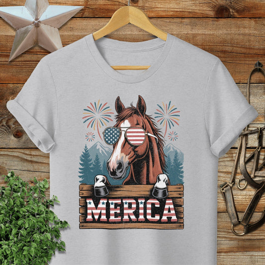 Merica Horse Softstyle Tee