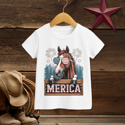 Merica Horse T-Shirt (Toddler)