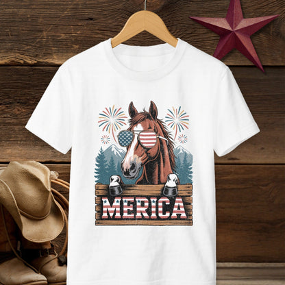 Merica Horse T-Shirt (Youth)