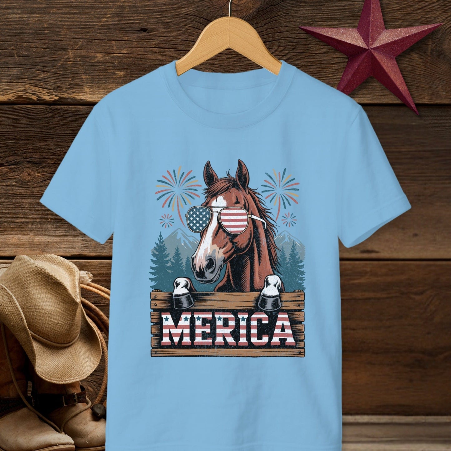 Merica Horse T-Shirt (Youth)