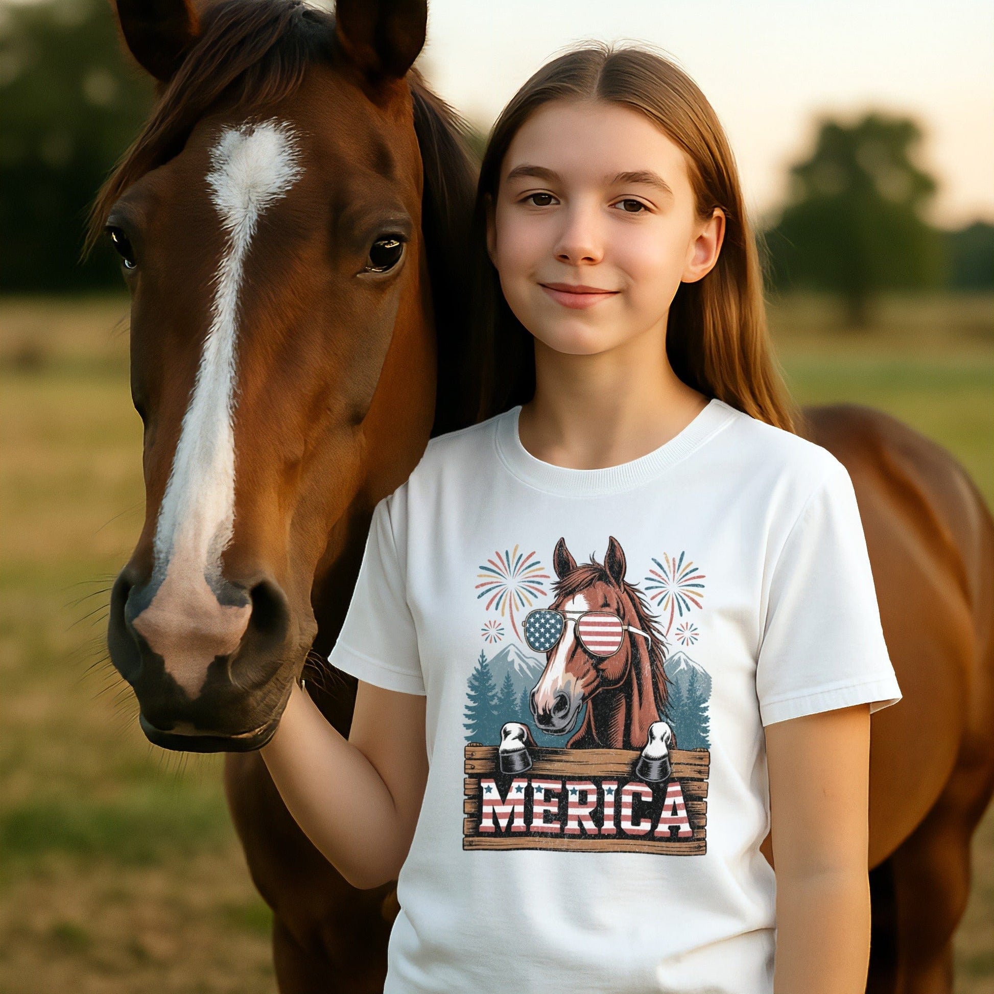 Merica Horse T-shirt (Youth)