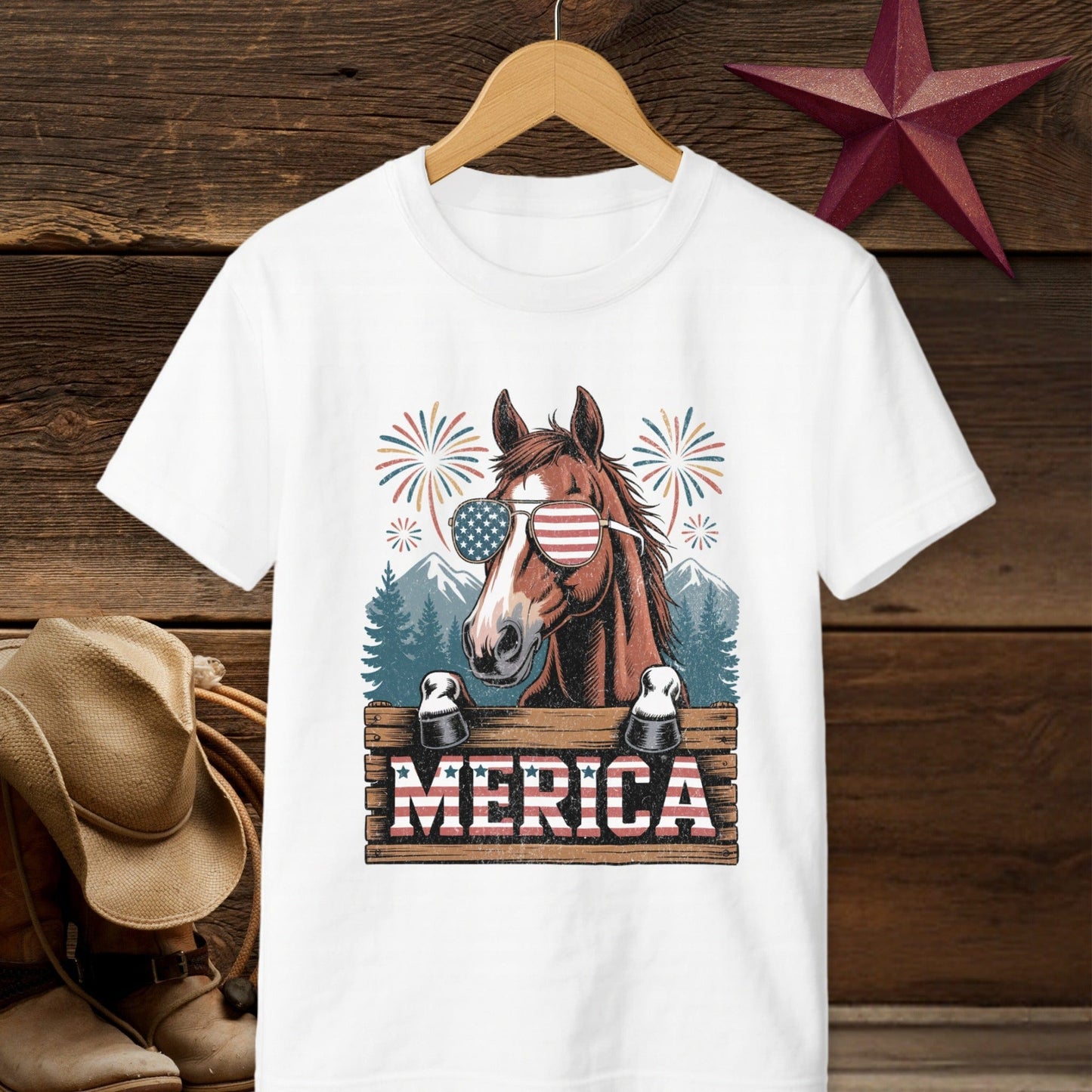 Merica Horse T-shirt (Youth)