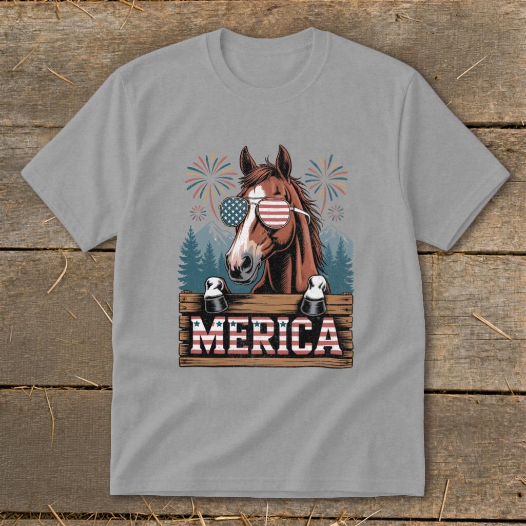 Merica Horse Youth Tee