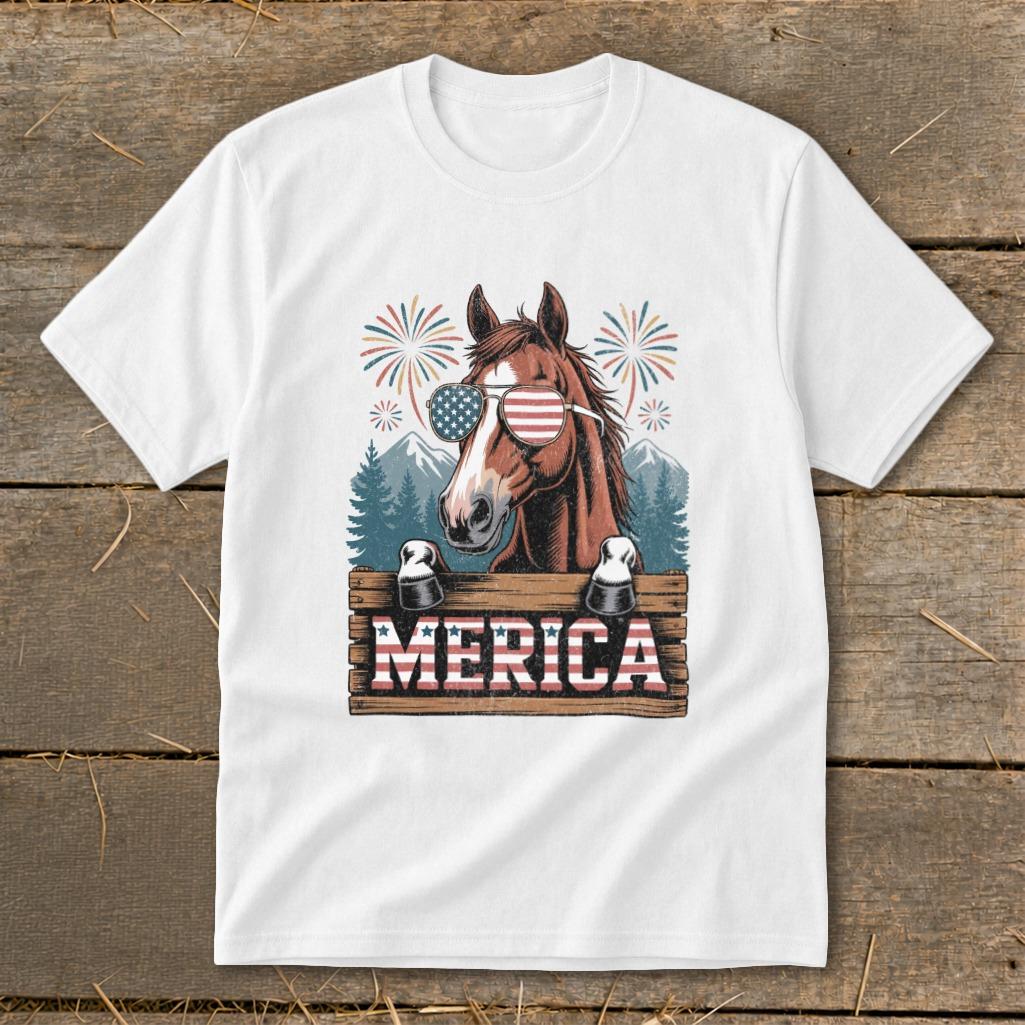Merica Horse Youth Tee