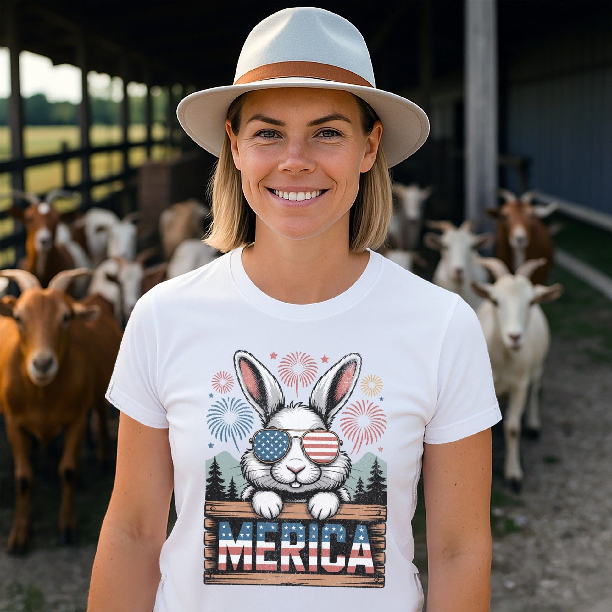 Merica Rabbit T-shirt