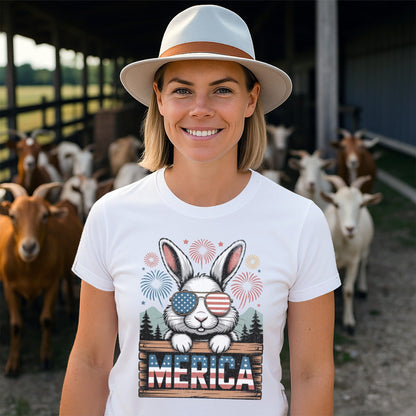 Merica Rabbit T-shirt