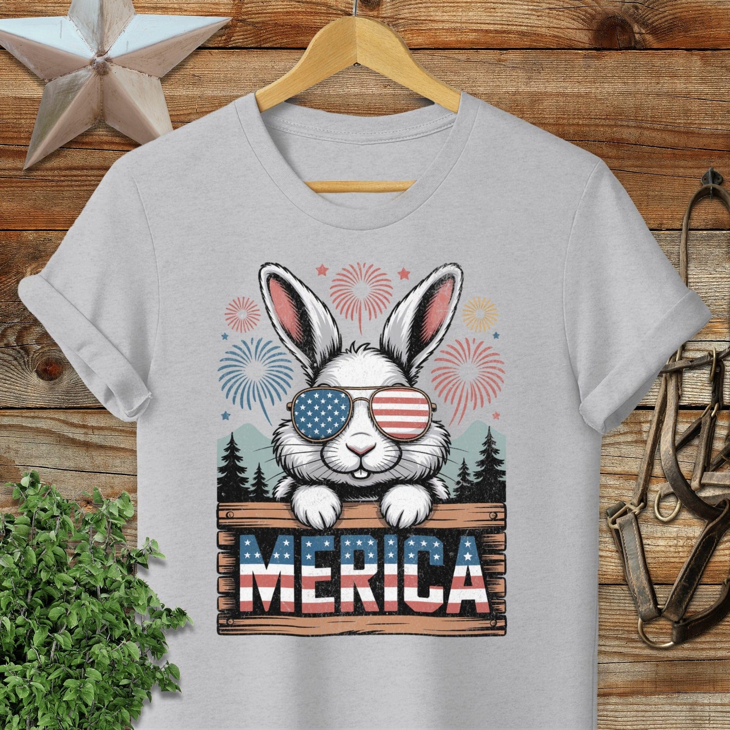 Merica Rabbit T-shirt
