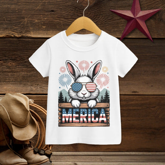 Merica Rabbit T-shirt (Toddler)