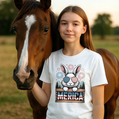 Merica Rabbit T-shirt (Youth)