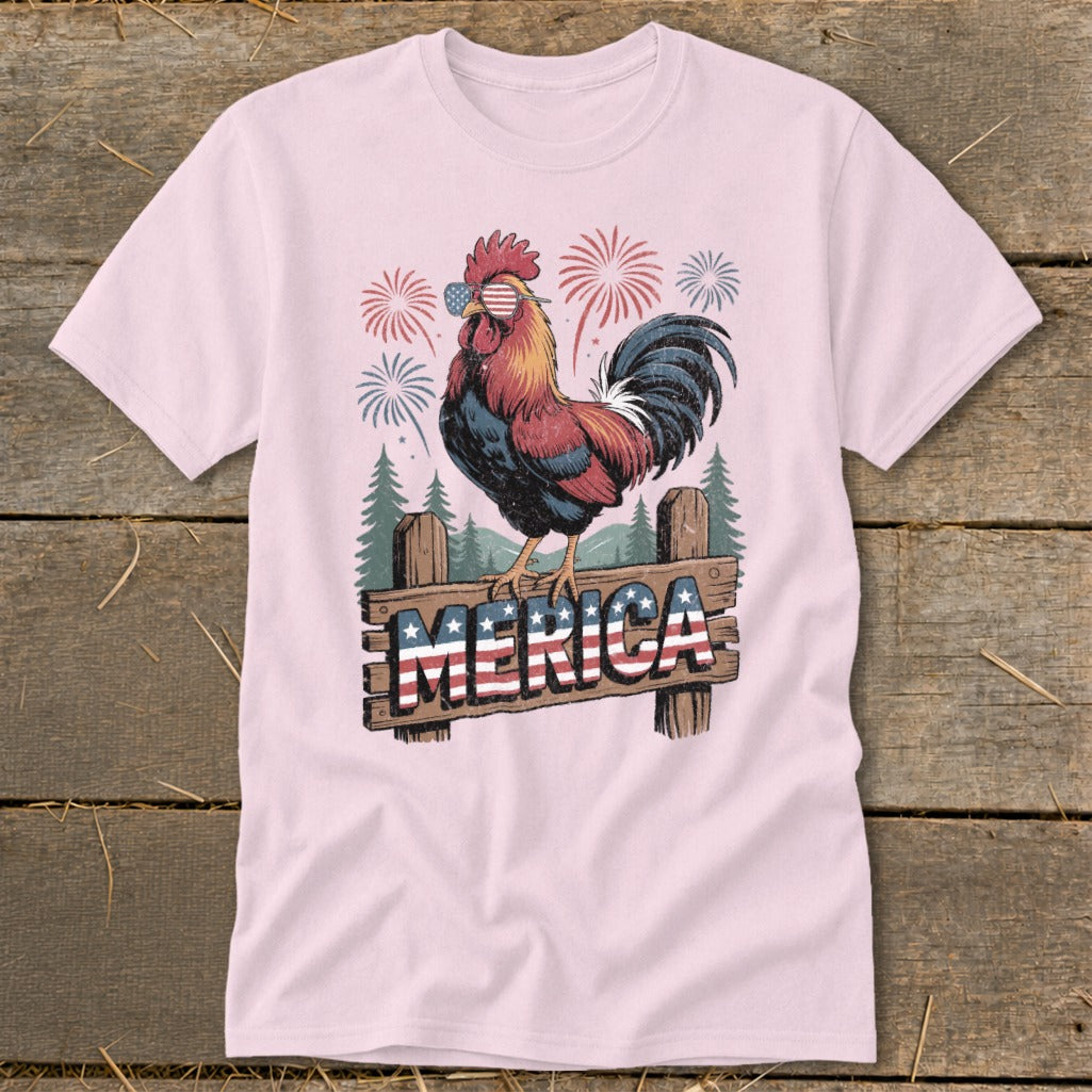 Merica Rooster Classic Tee