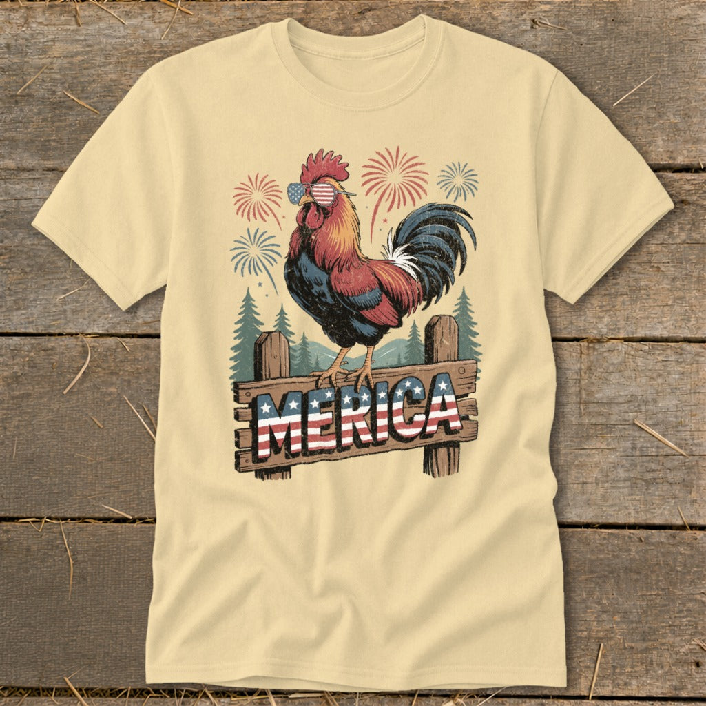 Merica Rooster Classic Tee