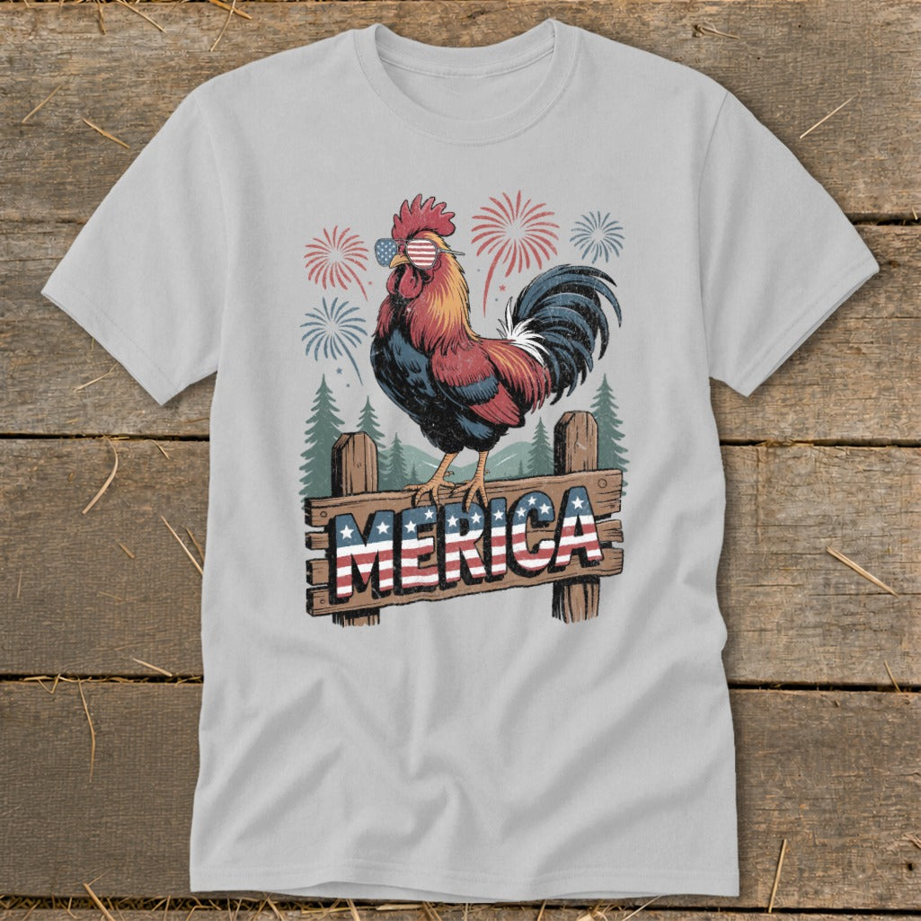 Merica Rooster Classic Tee