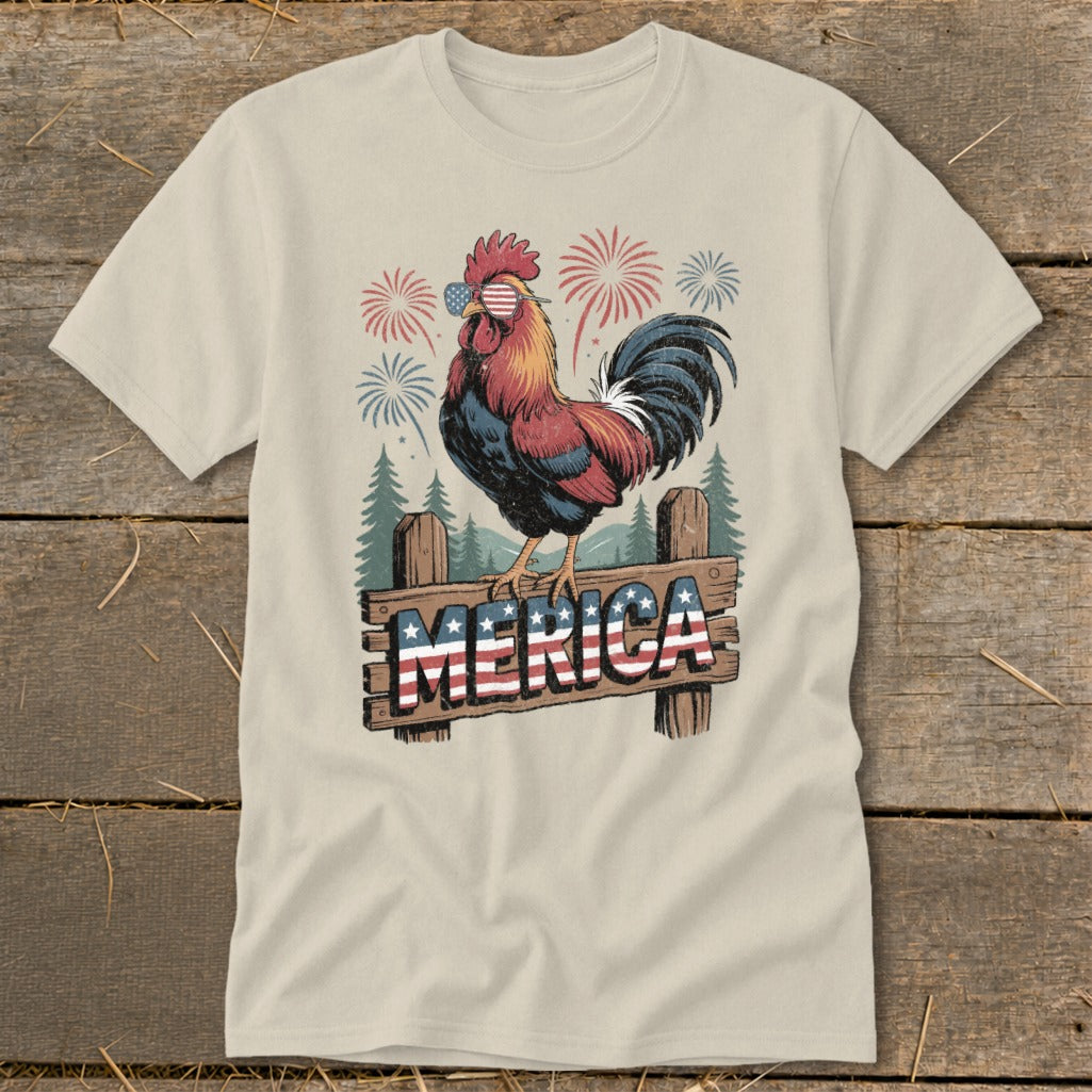 Merica Rooster Classic Tee