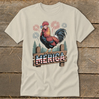 Merica Rooster Classic Tee