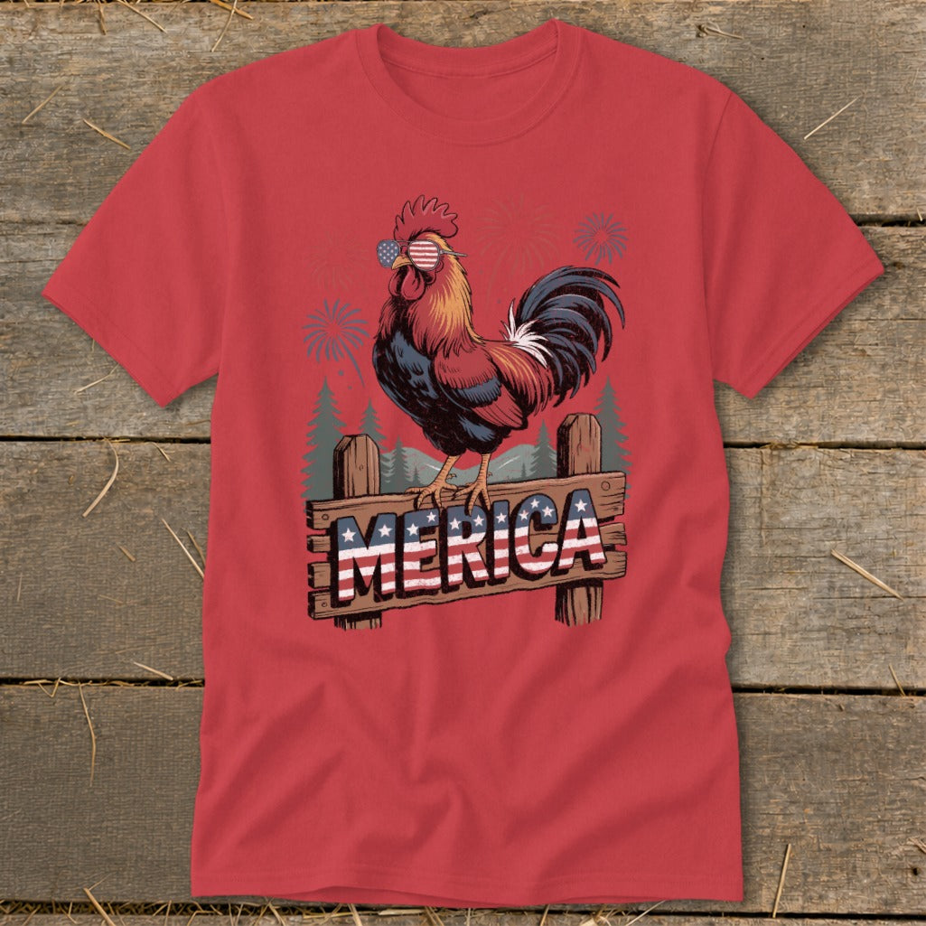 Merica Rooster Classic Tee