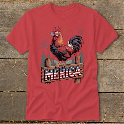 Merica Rooster Classic Tee