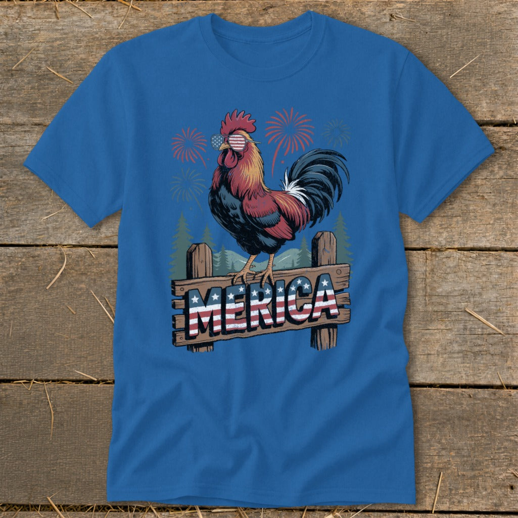 Merica Rooster Classic Tee