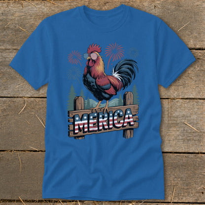 Merica Rooster Classic Tee