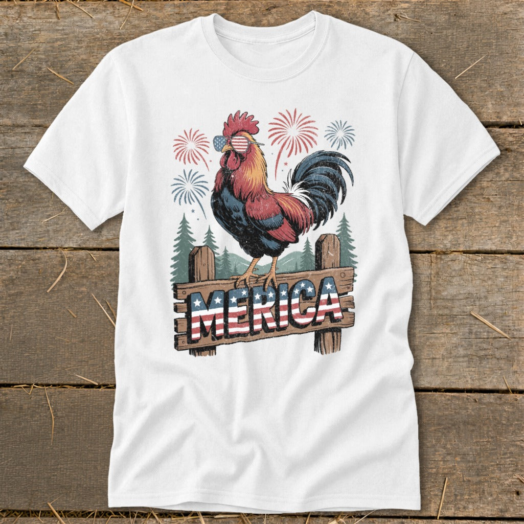 Merica Rooster Classic Tee