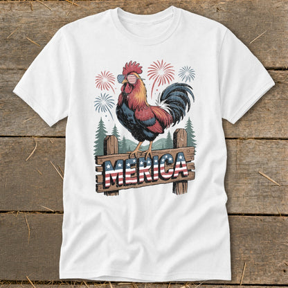 Merica Rooster Classic Tee