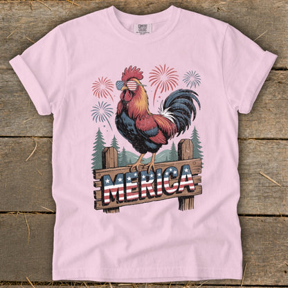 Merica Rooster Signature Tee