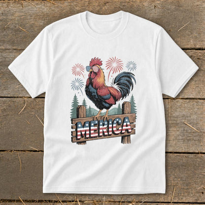 Merica Rooster Youth Tee