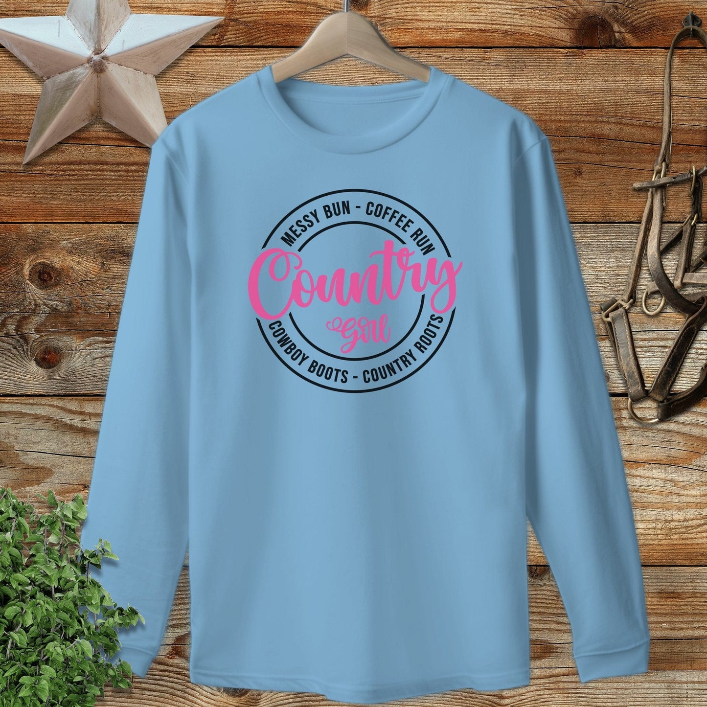 Messy Bun Coffee Run Long Sleeve Tee