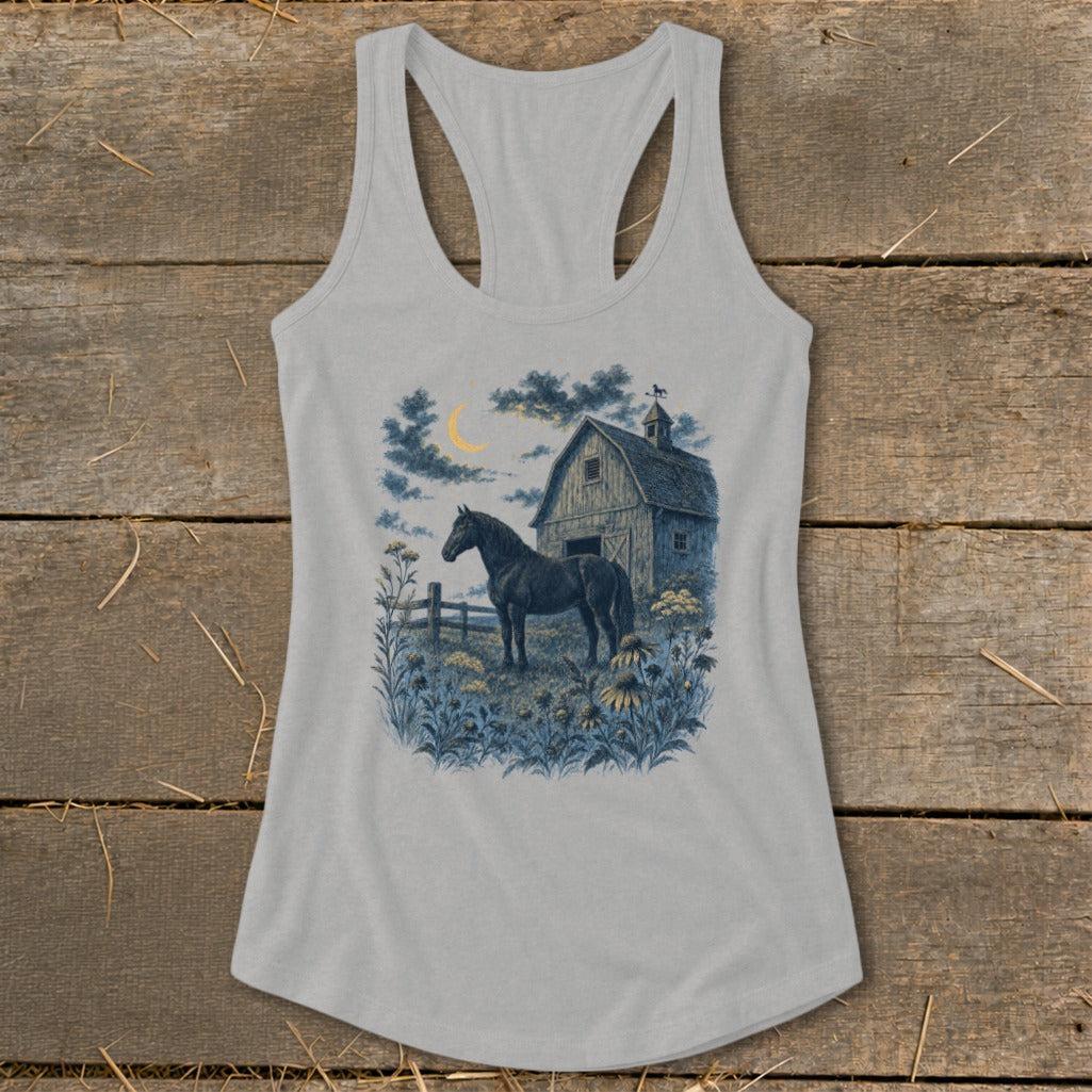 Midnight Barn Racerback Tank