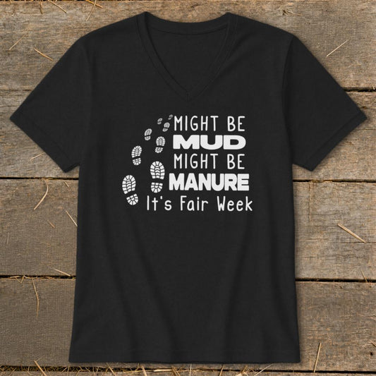 Might be Mud V-neck - Black
