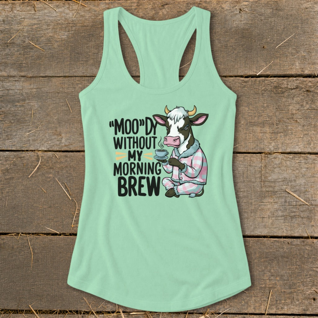Moody Morning Brew Racerback Tank