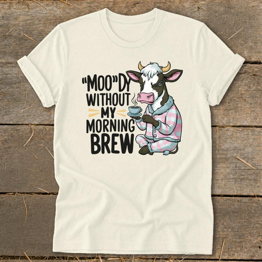 Moody Morning Brew Softstyle Tee - Natural