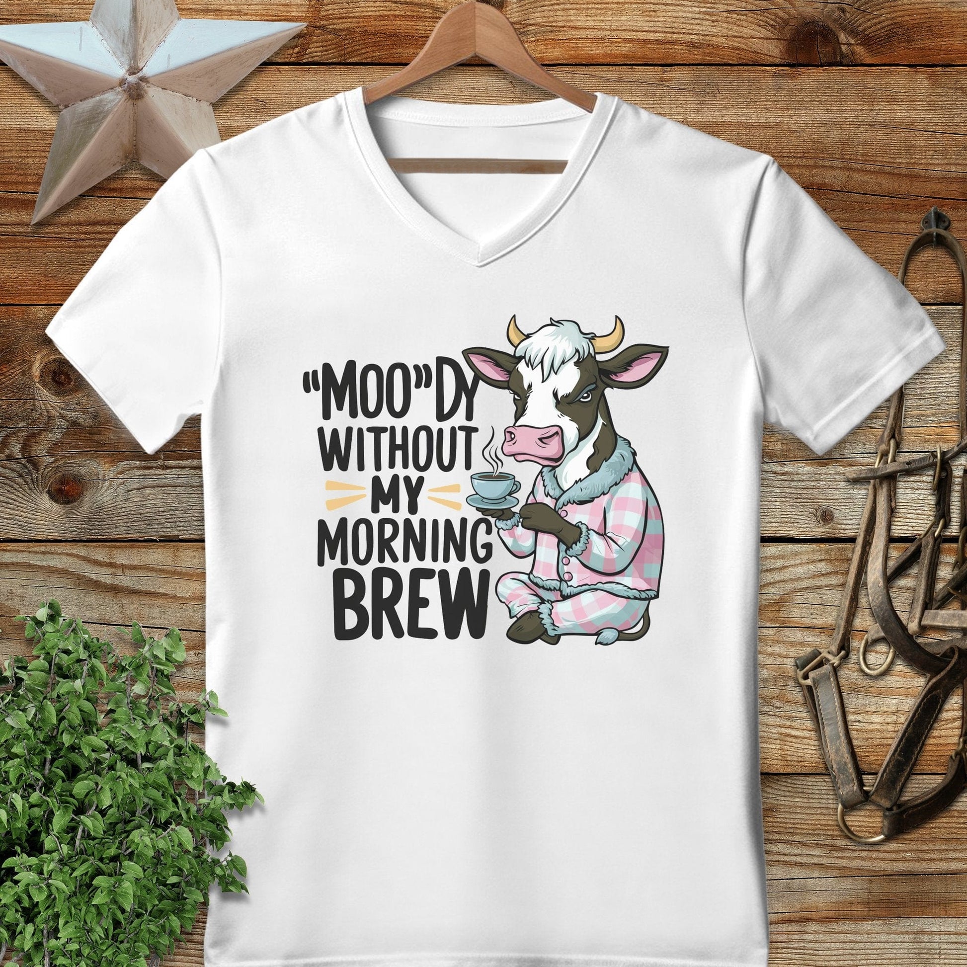 Moody Morning Brew V-neck