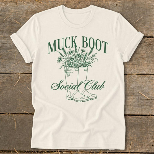 Muck Boot Social Club Softstyle Tee - Natural