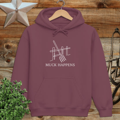 Muck Happens Art Hoodie
