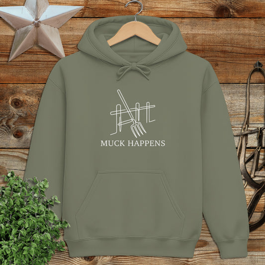 Muck Happens Art Hoodie