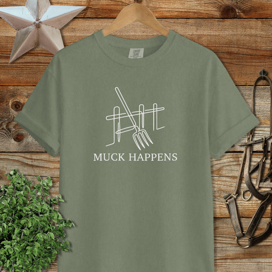 Muck Happens Art Signature Tee