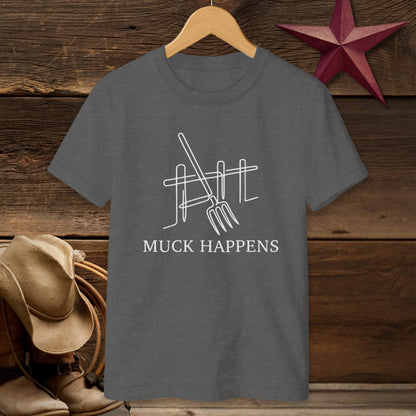 Muck Happens Art T-Shirt (Youth)